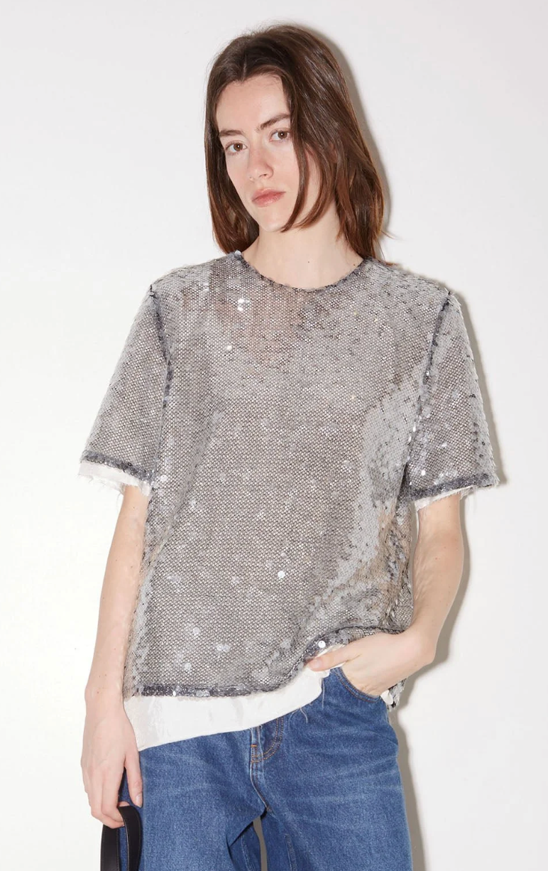 T-SHIRT À SEQUINS ROSEANNA