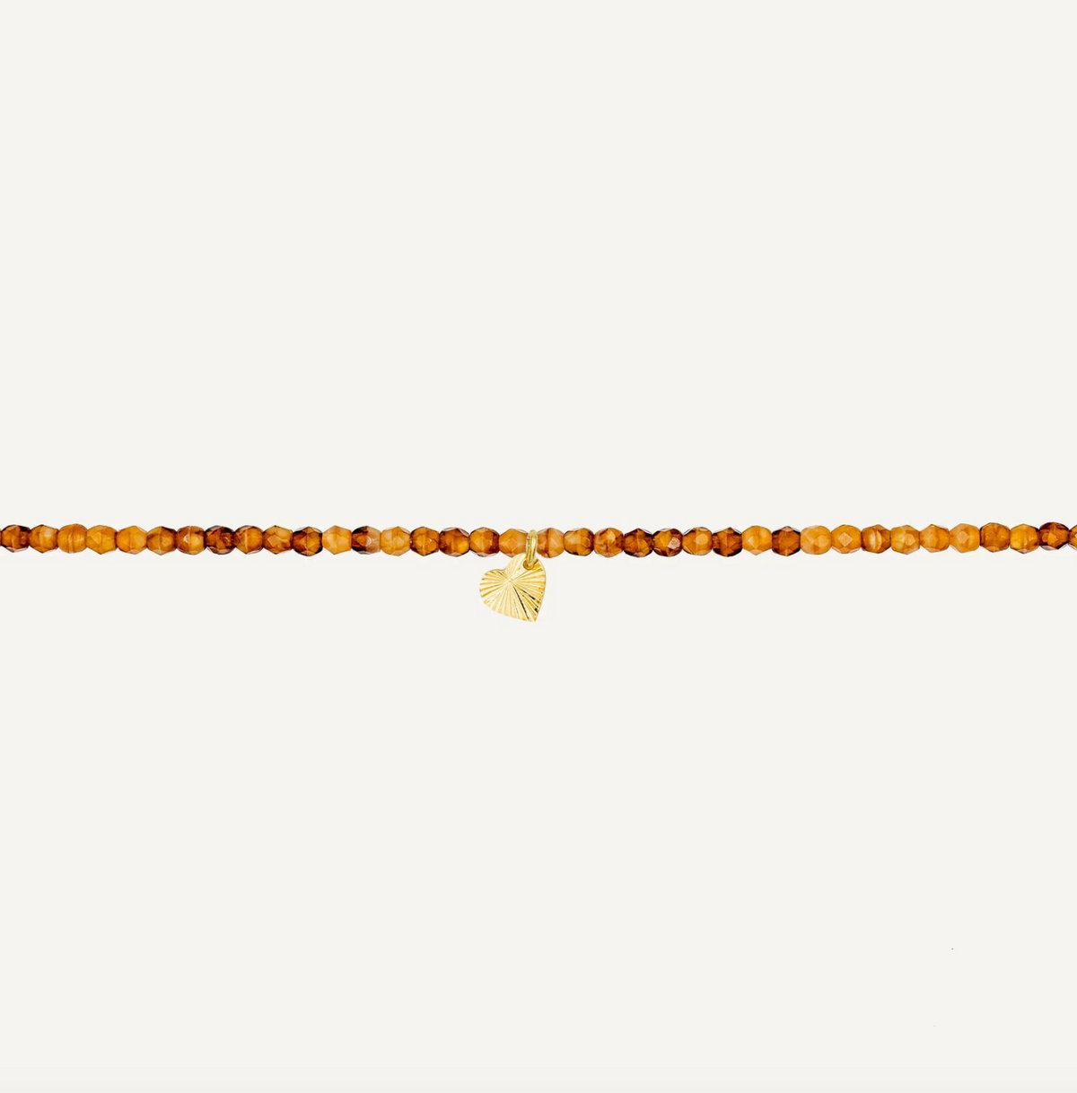 COLLIER-BRACELET CRISTAL CARAMEL TÊTES BLONDES