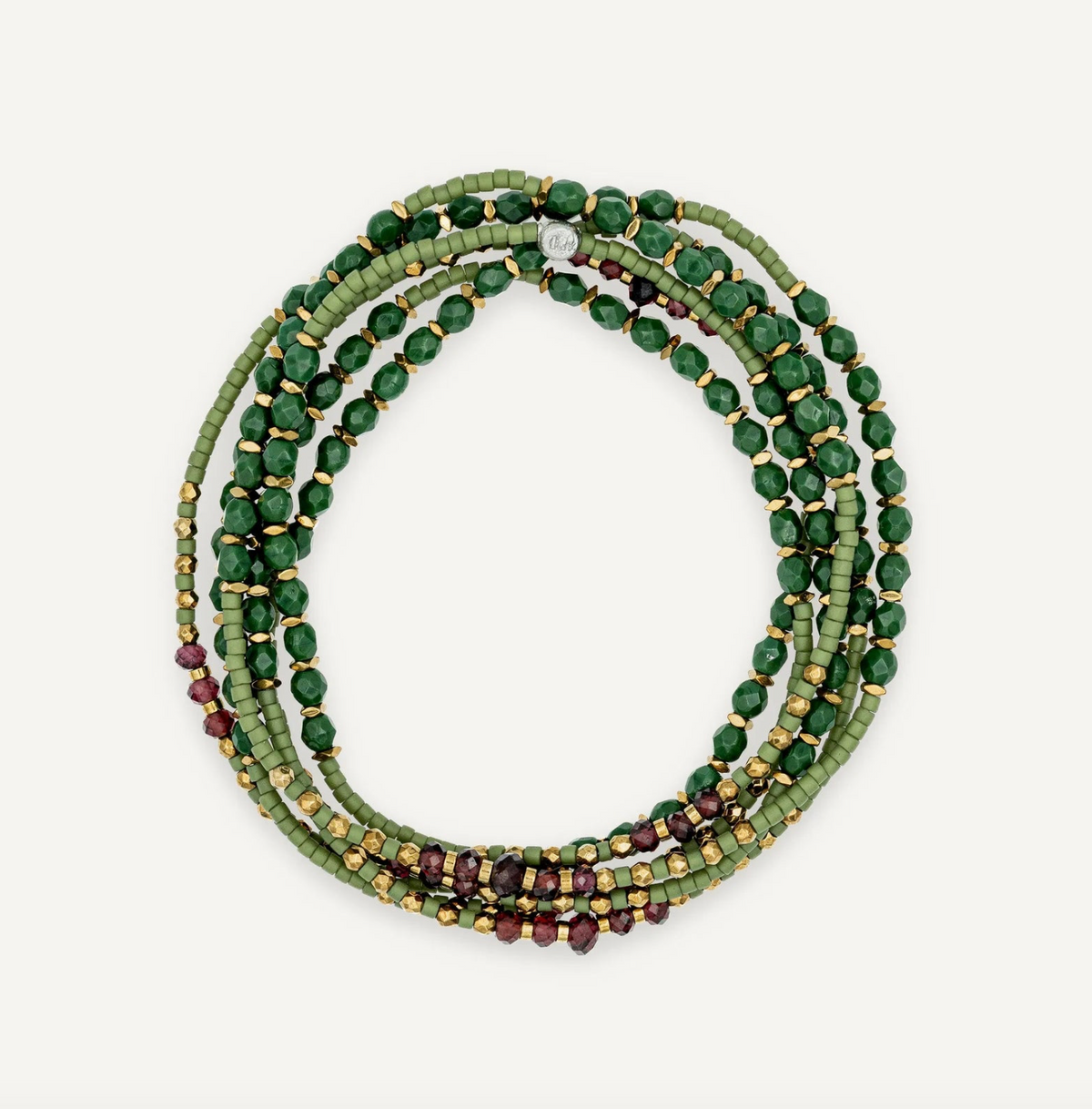 COLLIER-BRACELET CONNEXION 6 TÊTES BLONDES