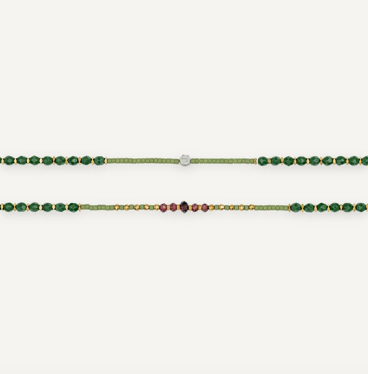 COLLIER-BRACELET CONNEXION 6 TÊTES BLONDES