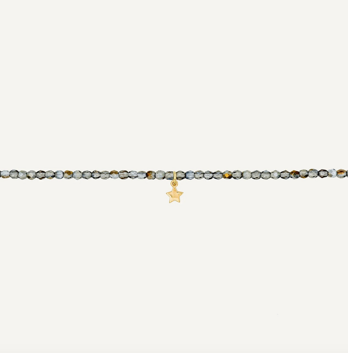 COLLIER-BRACELET CRISTAL TÊTES BLONDES