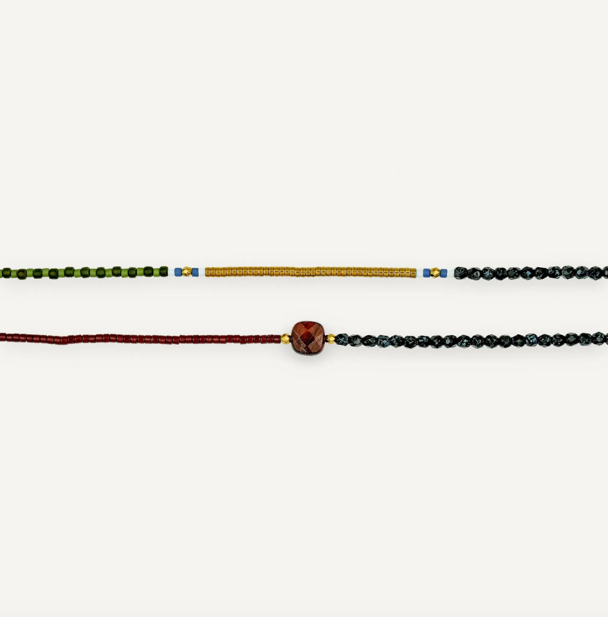 COLLIER-BRACELET FUSION TÊTES BLONDES